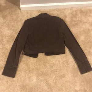 Express Brown Denim crop jacket